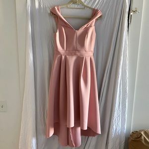 Off Shoulder Hi-Low Dress